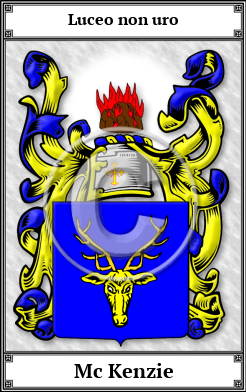 Mc Kenzie Family Crest Download (JPG)  Book Plated - 150 DPI